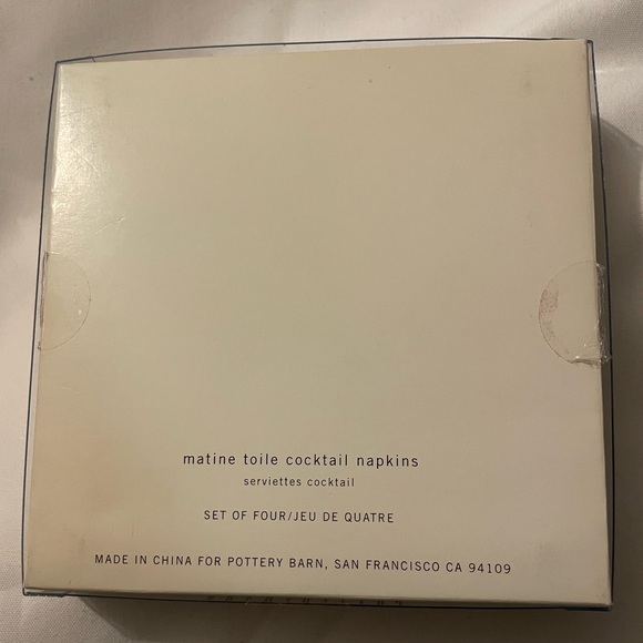 Pottery Barn Matine Toile Cocktail Napkins - Picture 5 of 5